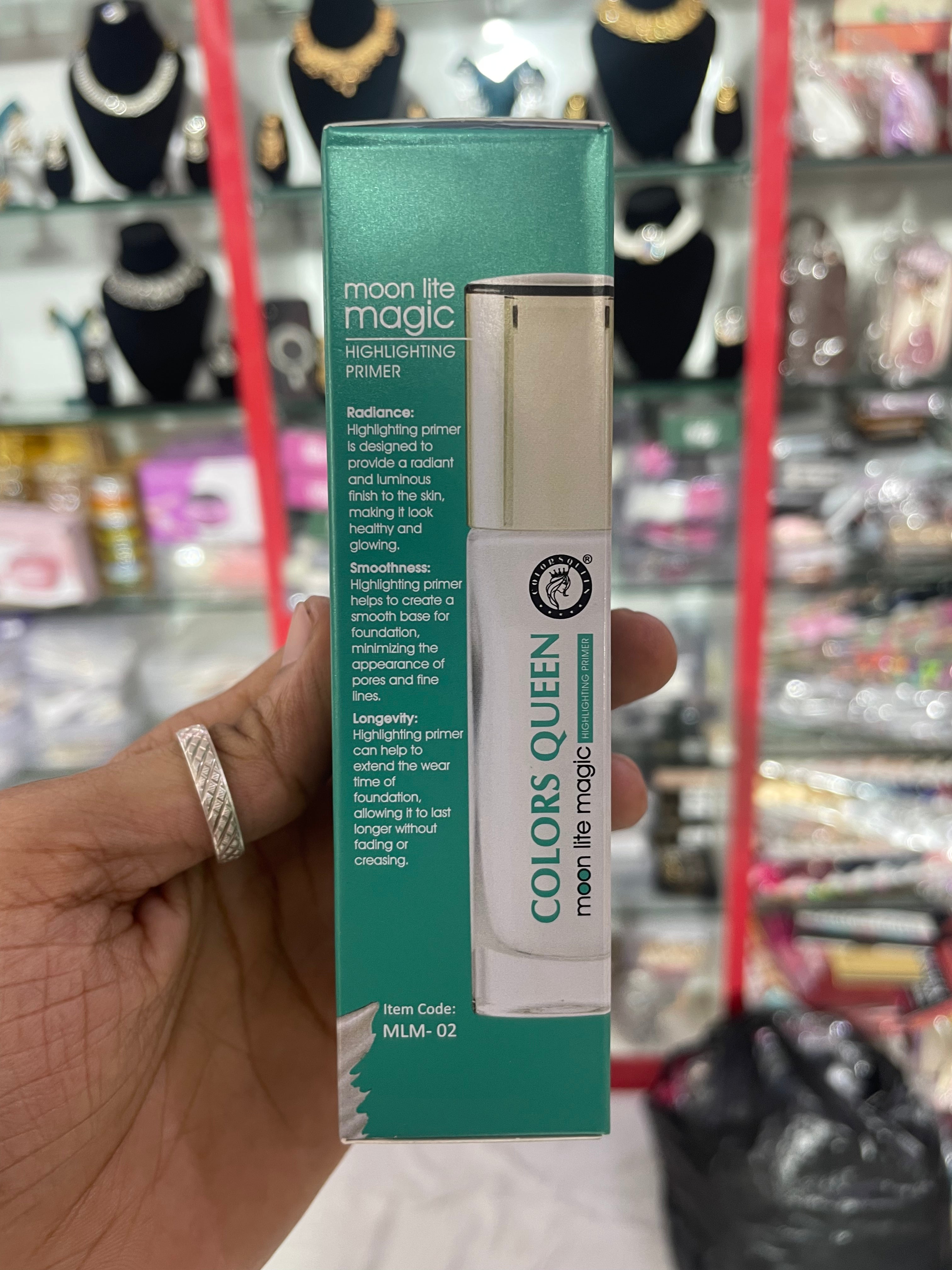 Colors Queen Moon Lite Magic Highlighting Primer | Radiant Glow Makeup Base | Long Lasting Face Primer for Smooth & Luminous Skin