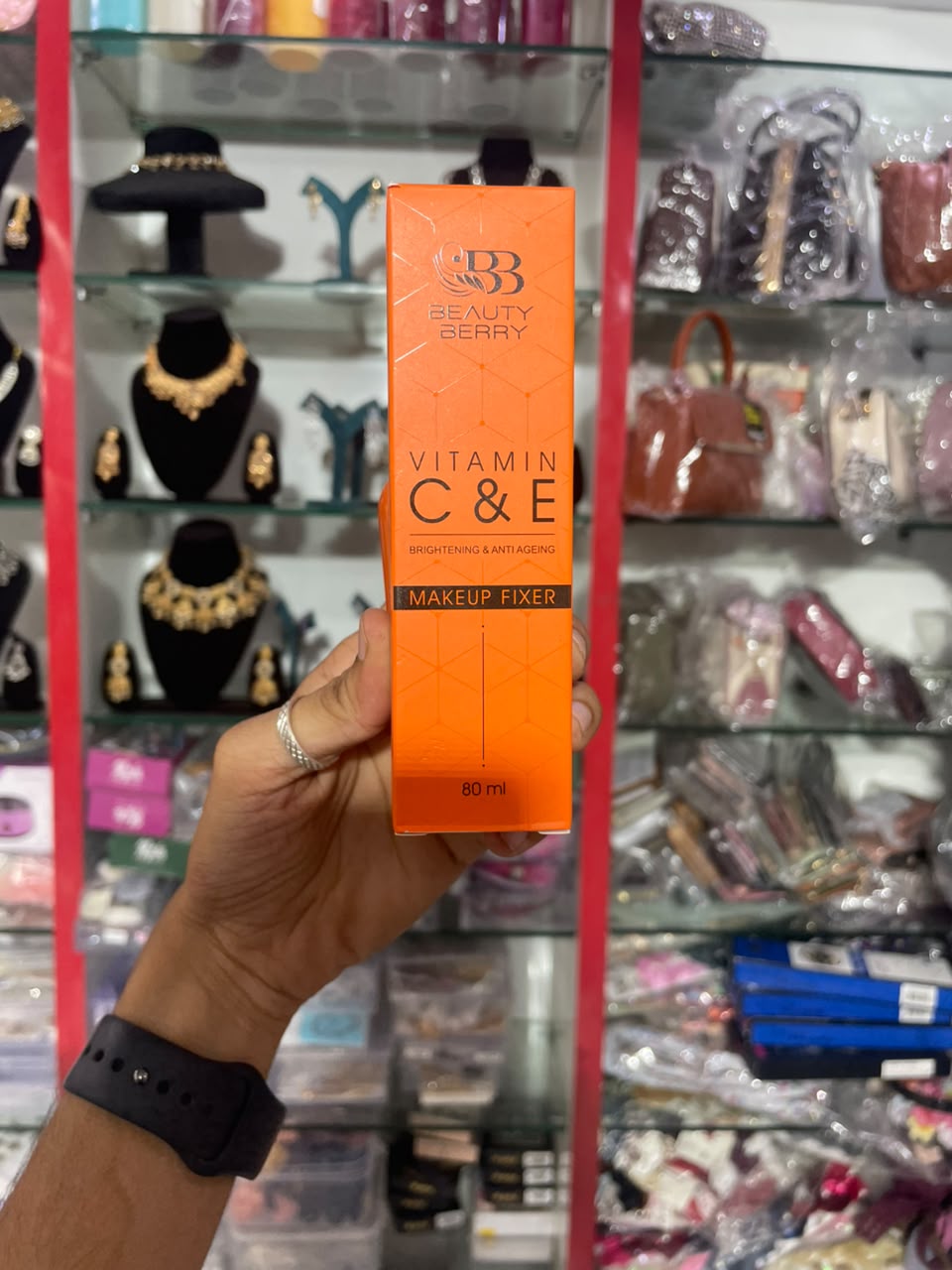 Beauty Berry Vitamin C & E Makeup Fixer Spray – 80ml | Long-Lasting Makeup Setting Spray